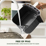 Silhouette Xl Air Fryer With 5l Capacity, Pfas-free Non-stick Coating | Cream