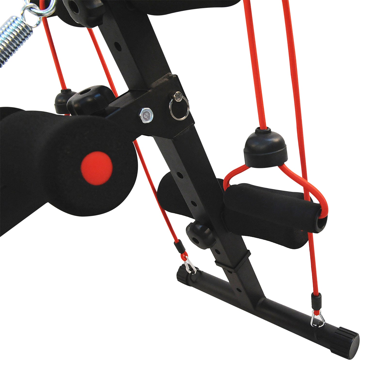 Sit Up Bench With Adjustable Thigh Support - Black | Black