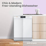 Cloud Wash Freestanding Dishwasher With 12 Place Settings-fd1201p-w