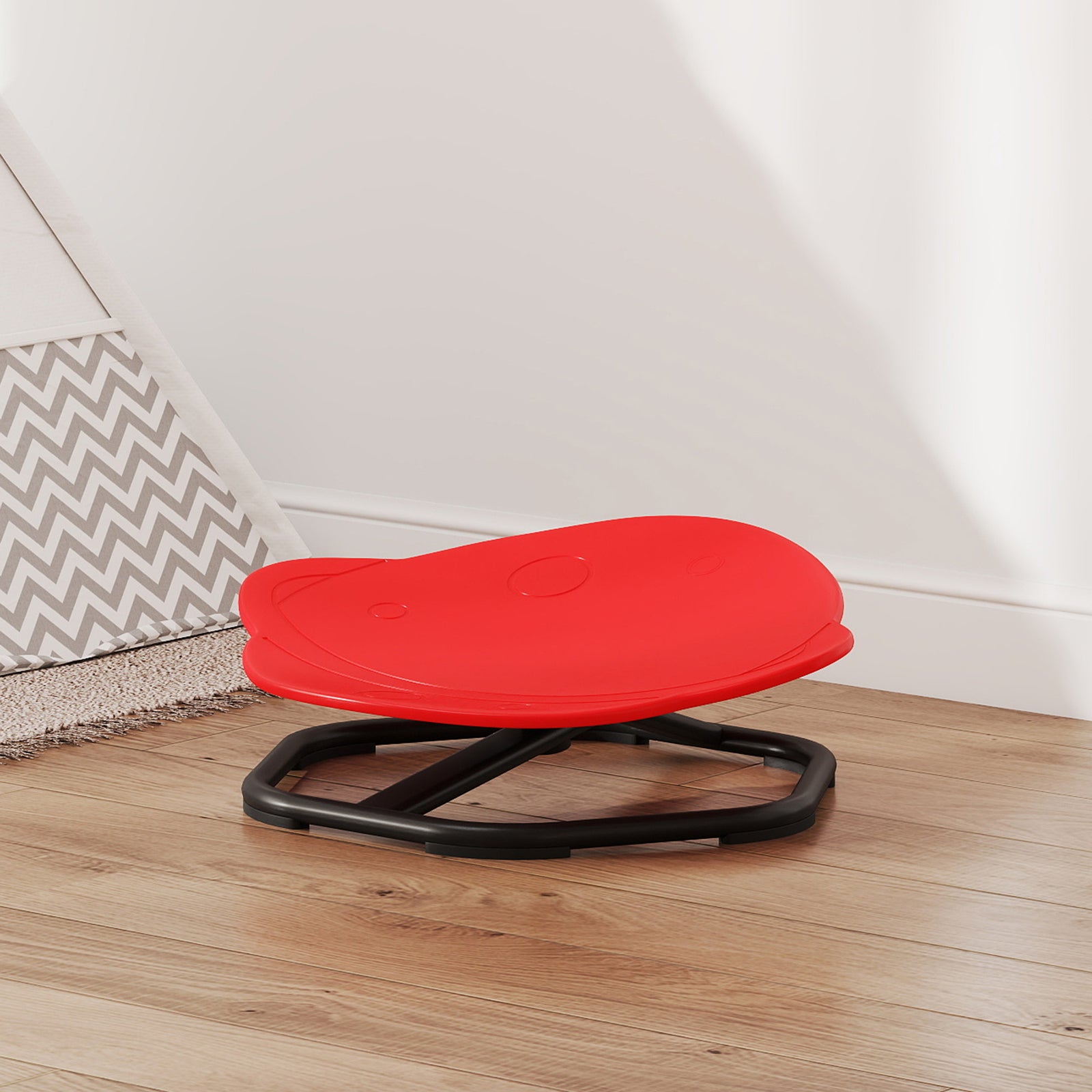 Planet-shaped Kids Swivel Chair, Sensory Spinning Chair | Red