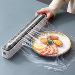 Plastic Wrap Dispenser With Cutter, Household Suction Cup Cutter