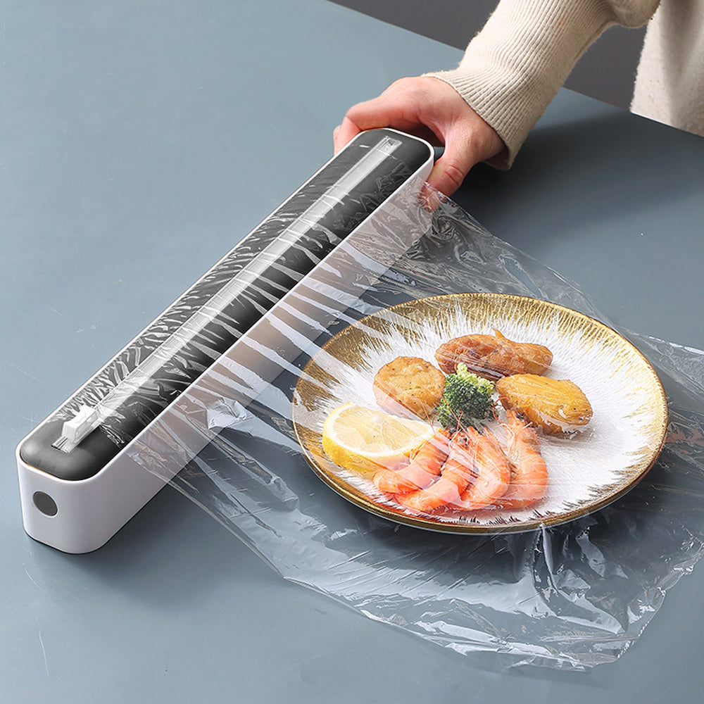 Plastic Wrap Dispenser With Cutter, Household Suction Cup Cutter