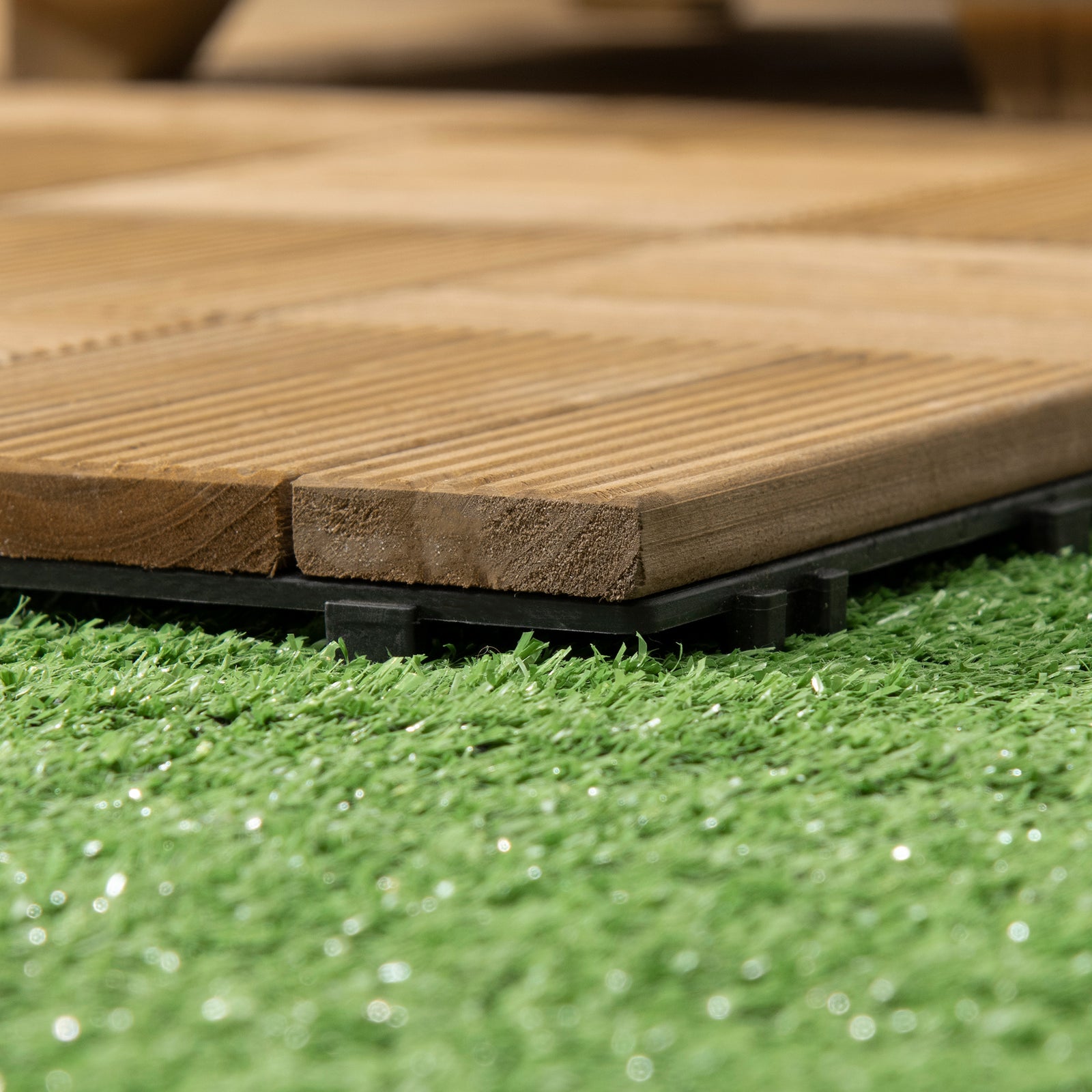 27 Pcs Brown Outdoor Flooring Tiles 30x30 Cm, 2.5㎡ Pack | Brown