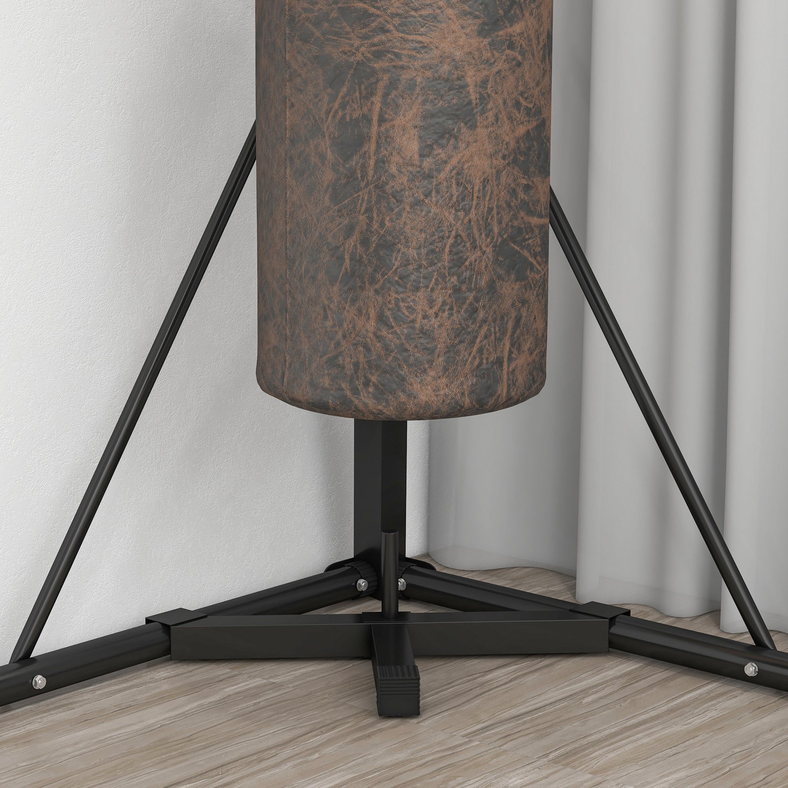 00bk Foldable Adjustable Punch Bag Stand | Black