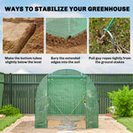 Walk-in Greenhouse With Shelves, Green House With Mesh Windows