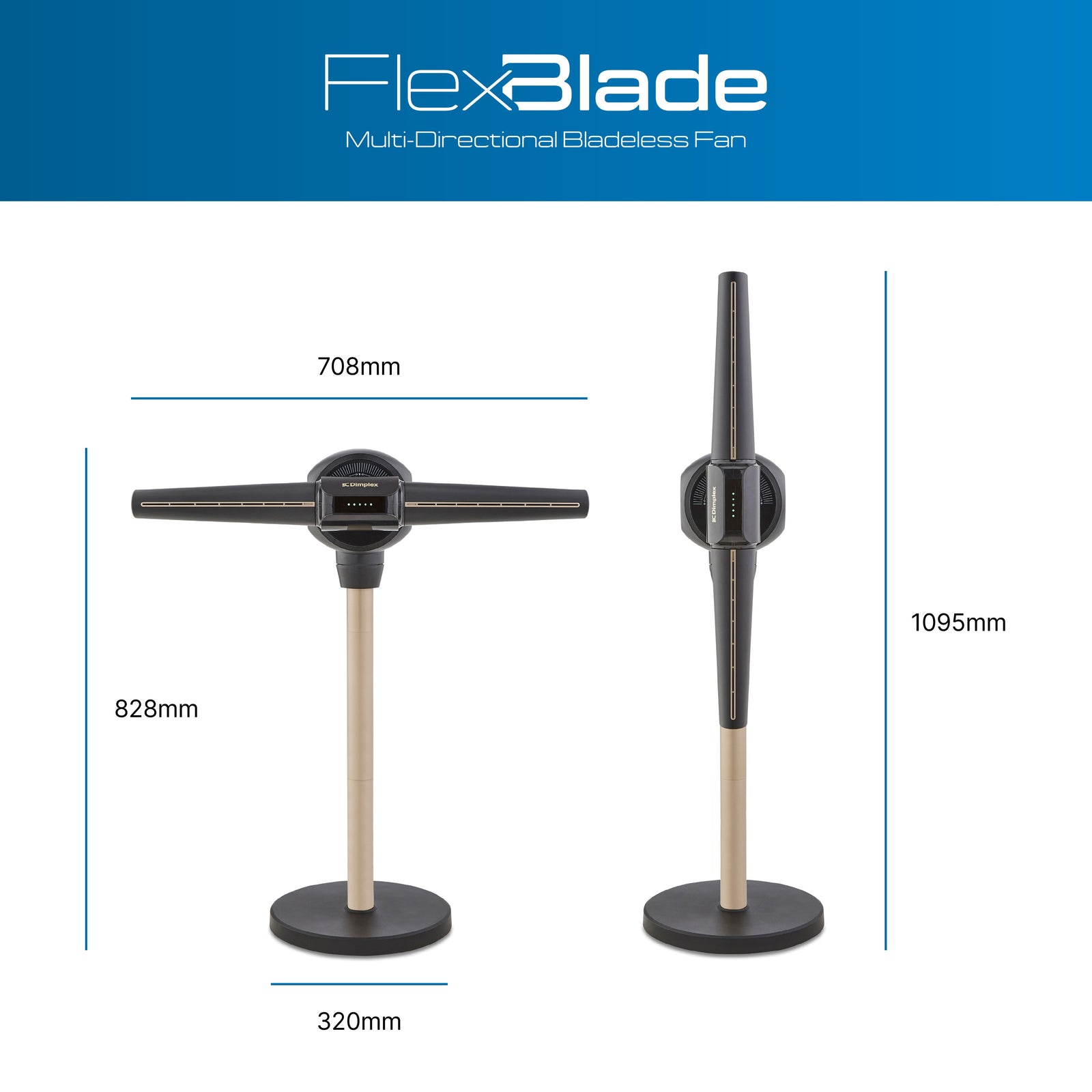 Dimplex Flexblade Multi-directional Bladeless Fan