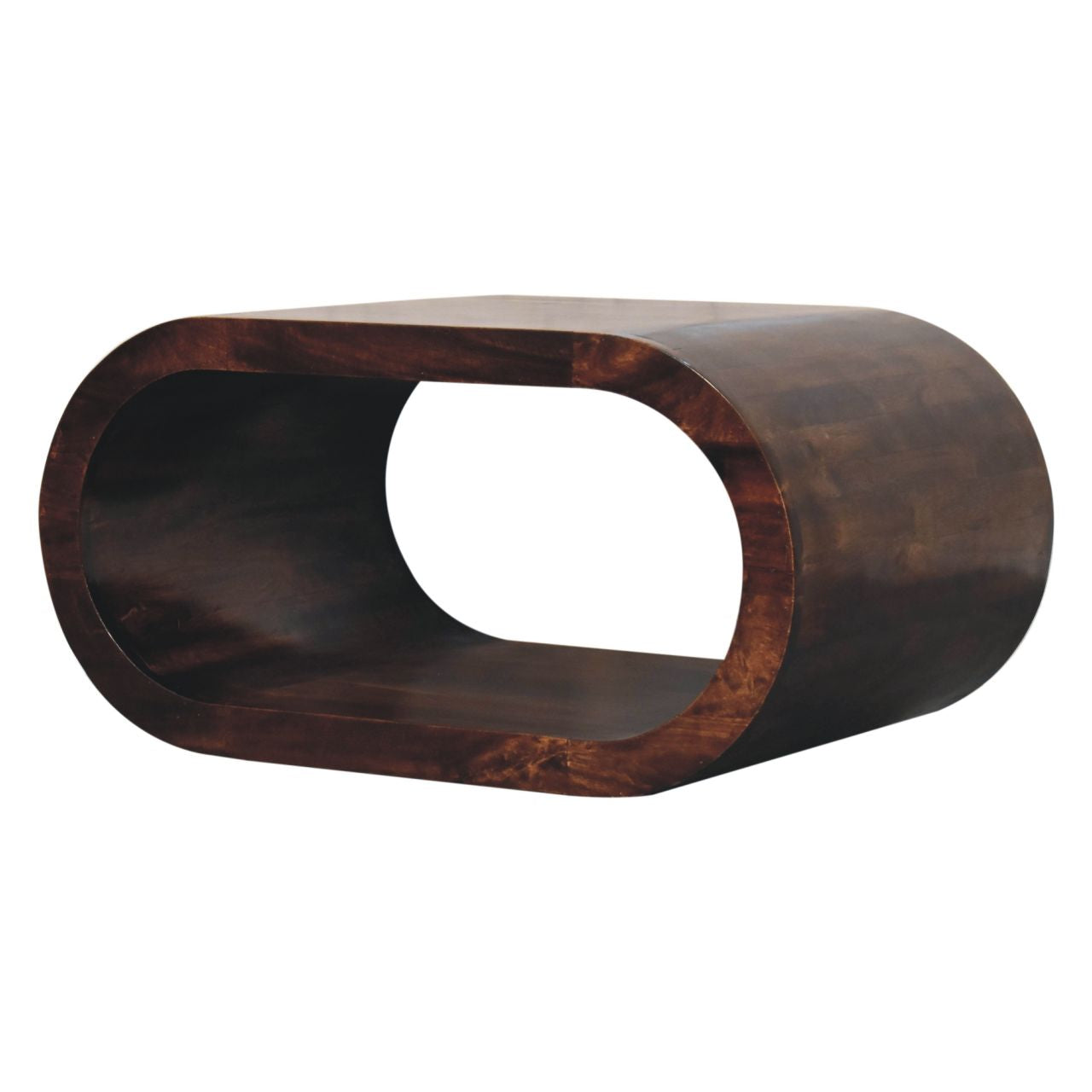 Amaya Solid Wood Coffee Table In Chocolate Brown Finish