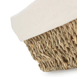 Seagrass Cotton Lined Rectangular Tray | Large | Green