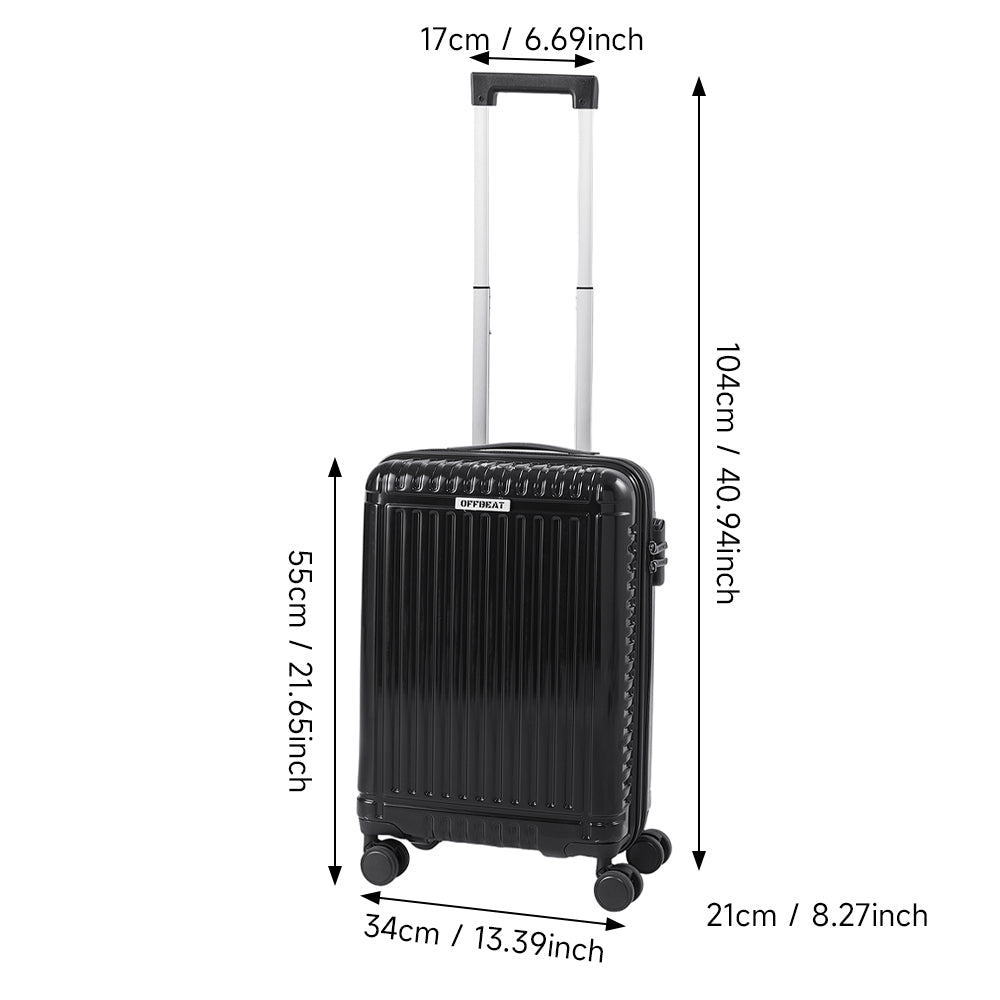 Hardside Carry-on Suitcase With Spinner Wheels | Black