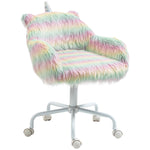 Fluffy Desk Chair Faux Fur Colorful