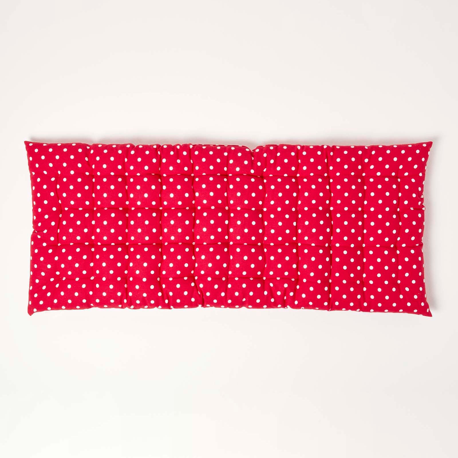 Red Polka Dot Bench Cushion 2 & 3 Seater | 2 | Red