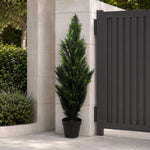 120cm Artificial Cedar Cypress Topiary Uv Resistant