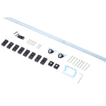 Modern Sliding Barn Door Hardware Kit Track System Gear Set Divider