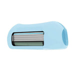 2-in-1 Finger Shaver Mini Razor Travel Portable Toothbrush Cover | Blue
