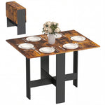 Wooden Folding Table Writing Desk | Rustic Brown