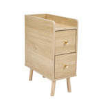Breeins Modern Mdf Bedside Table With 2 Drawers