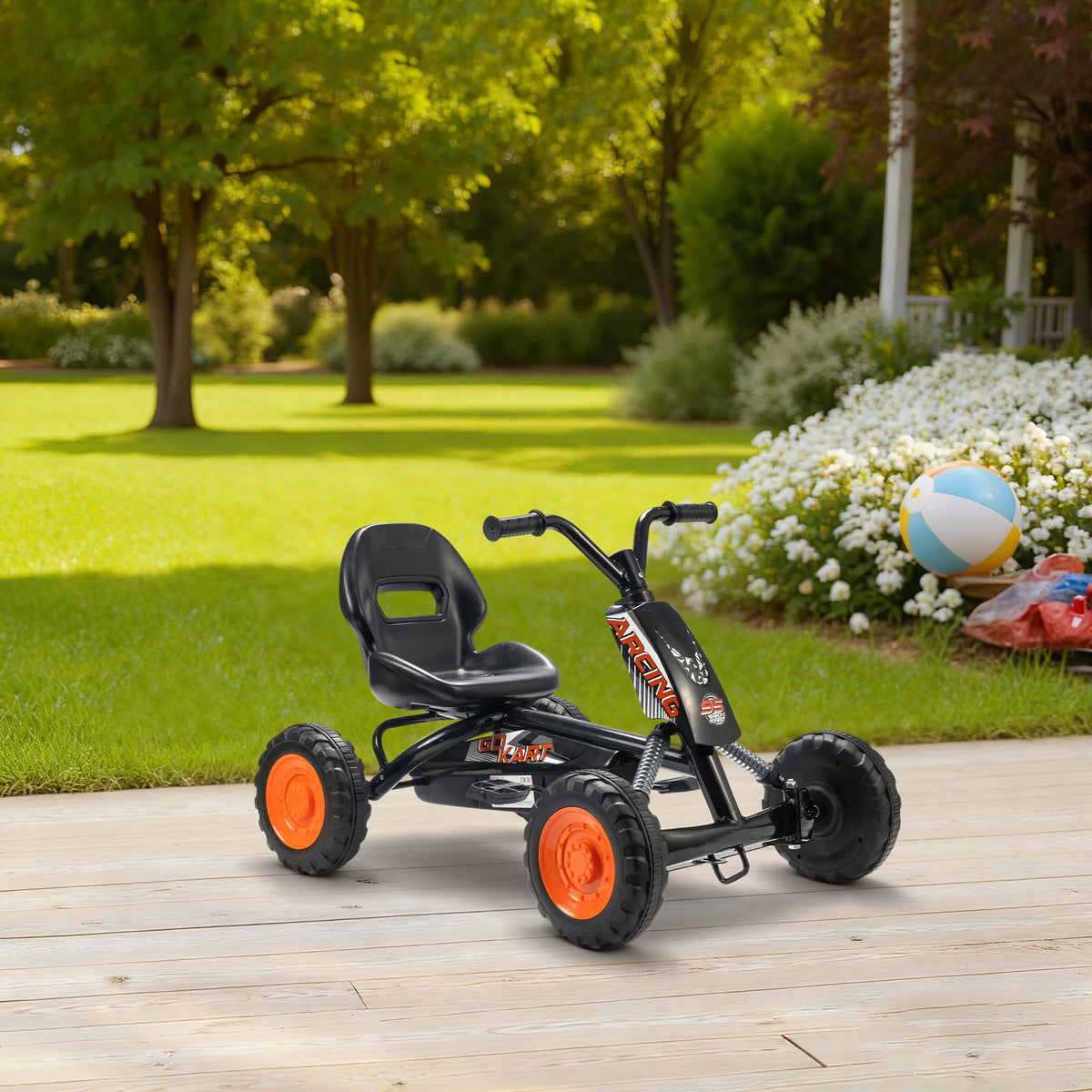 Pedal Go Kart, Go Kart For Kids Ages 2-5 Years | Black