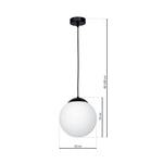 Lima Hand Made Designer Pendant Lamp Matt Black And Cool White