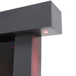 52-inch Electric Fireplace Suite With Matte Black Led Surround, 7 Flame Colors, Wifi Remote Control