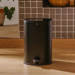 Bathroom Bin 5l, Pedal, Soft-close, Bucket, Essentials Collection | Matte White