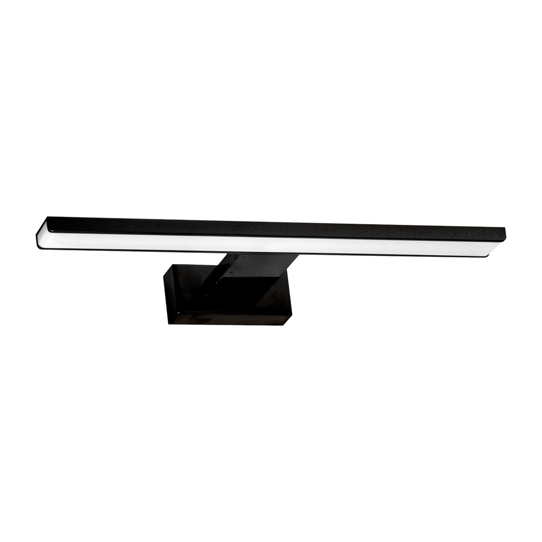 Shine Black Led 7w Wall Lamp Stylish Matt Black Light With Ip44 Rating Perfect For Mounting Above A Bathroom Mirror