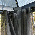 Pc Hardtop Gazebo W/ Double Roof & Aluminium Frame | Medium | Charcoal Gray