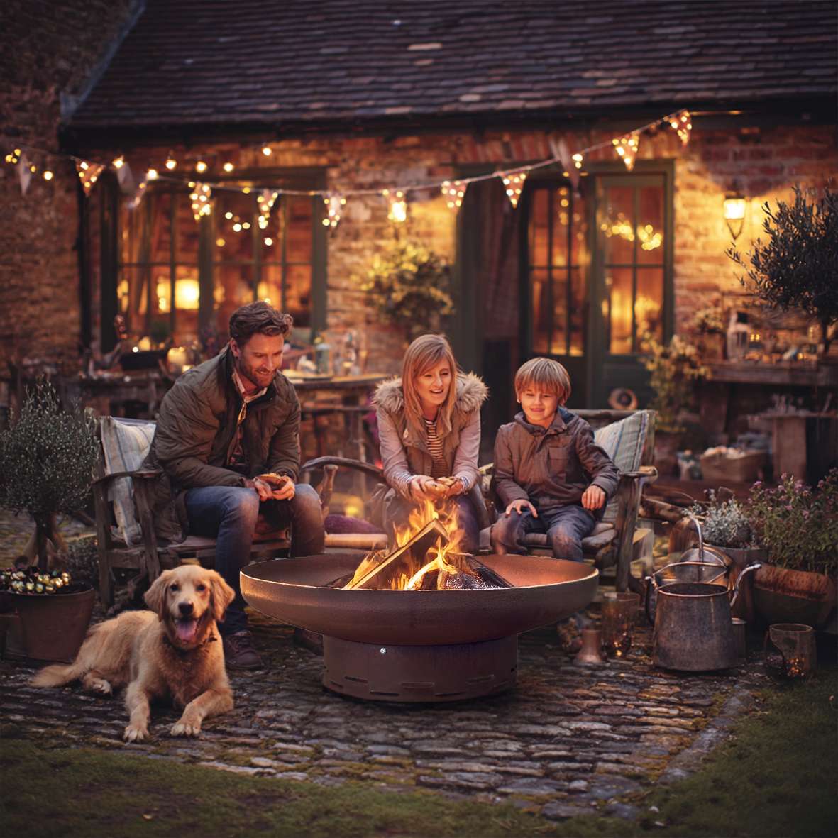 Pre-rusted Metal Corten Steel Round Firepit