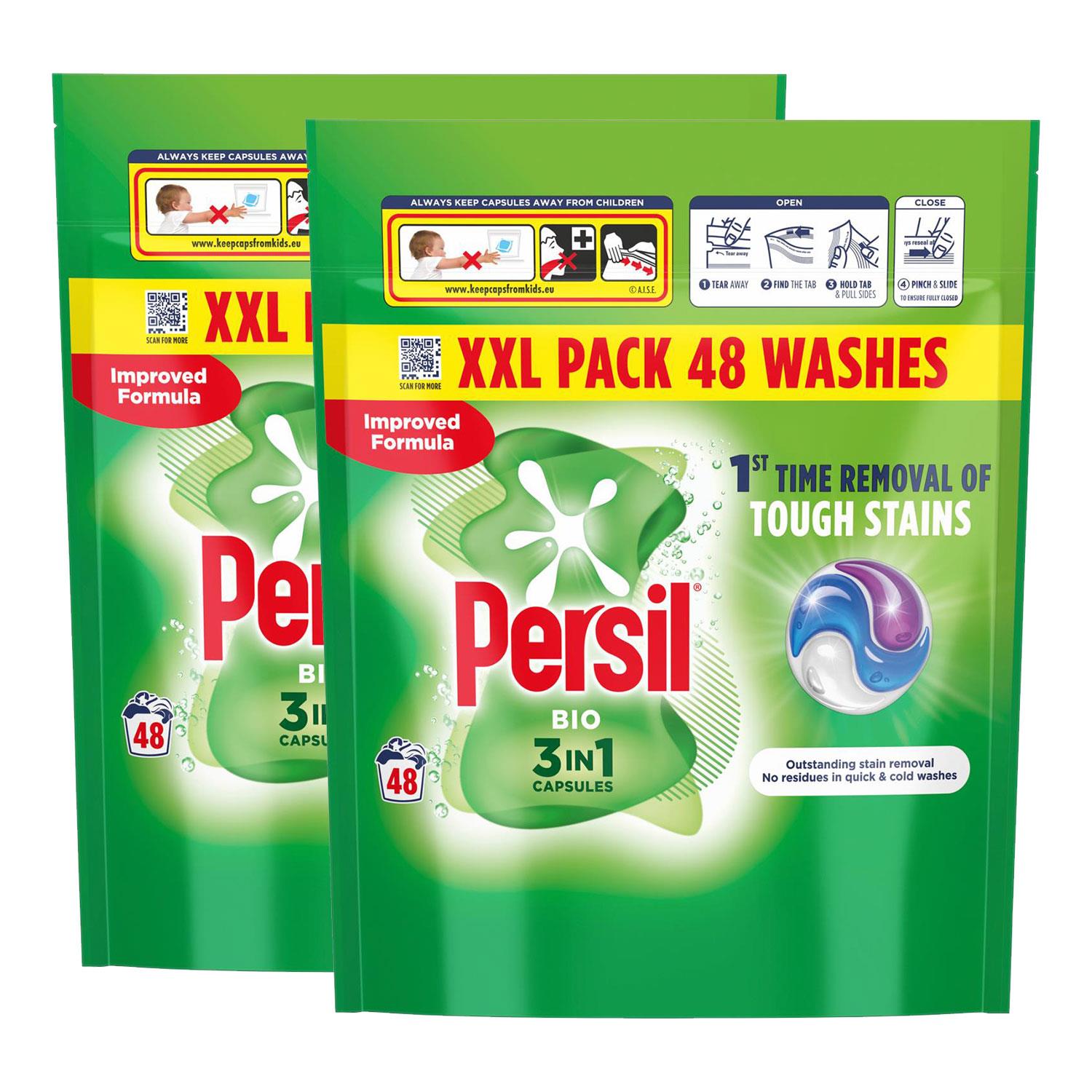 Xxl 3 In 1 Washing Capsules Bio With Lasting Freshness 48 Washes | Set of 2