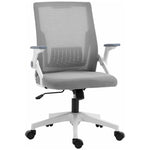 Mesh Office Chair Flip-up Arm Grey