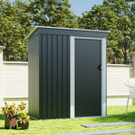 3 X 5ft Outdoor Metal Storage Shed With Lockable Door