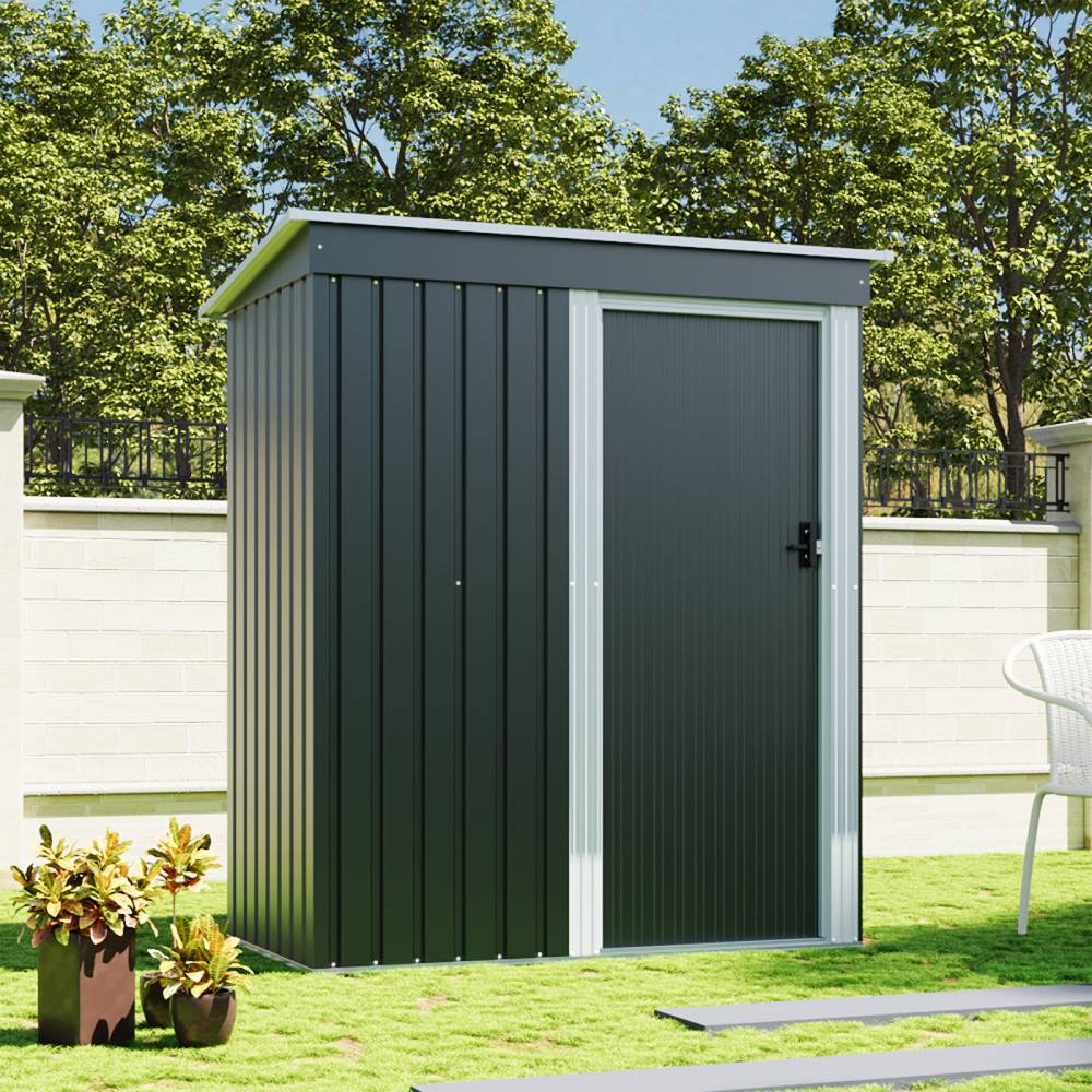 3 X 5ft Outdoor Metal Storage Shed With Lockable Door