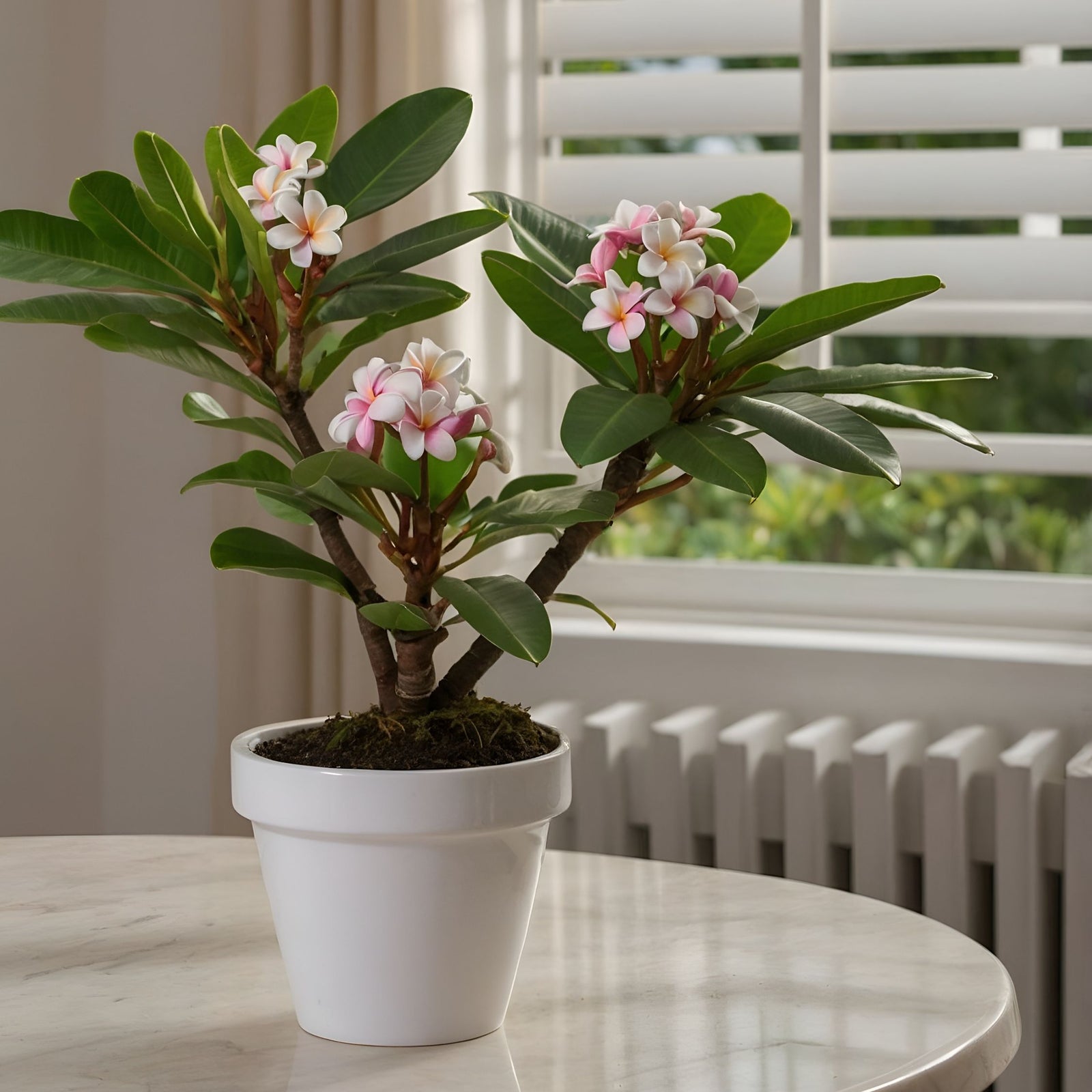 Frangipani - 2 Pcs. - Plumeria Rubra - Height 45-55cm - ⌀17cm | Set of 2 | Pink