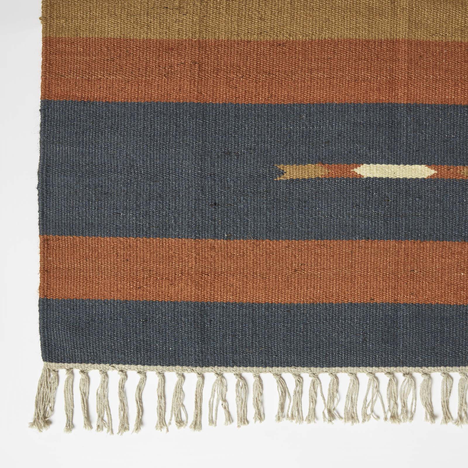 Lundi Kilim  Cotton & Jute Rug | Extra Large | Orange
