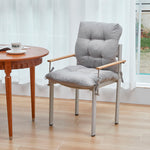 Lawn Chair Cushion Deep Seat For Indoor And Outdoor Furniture | Light Grey