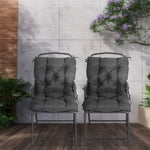 Set Of 2 Garden Chair Cushions Seat Pad For Outdoor Indoor
