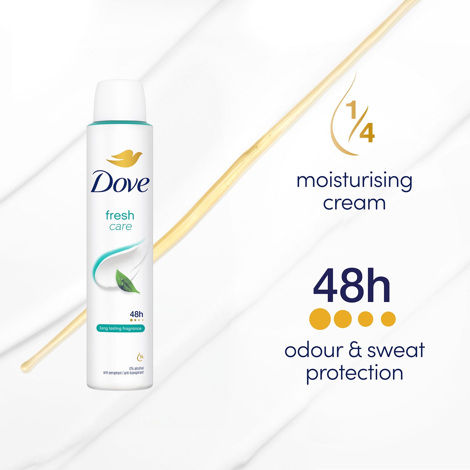 Fresh Anti-perspirant With 48h Sweat Protection Deo For Women 200ml, 6 Pack