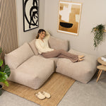 Tetra Cord Modular 3pc Sofa Set | Beige