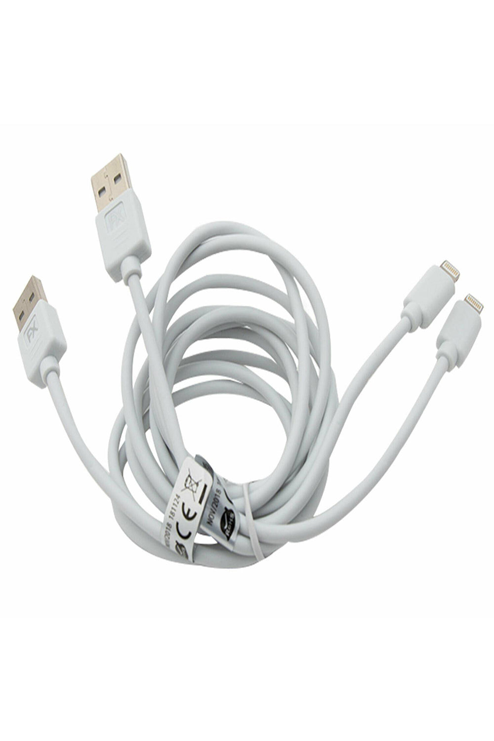 Iphone Usb Data Cable 1m White Twin Pack