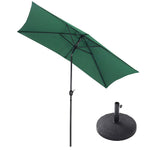 Waterproof Rectangular Parasol For Outdoor With Resin Base