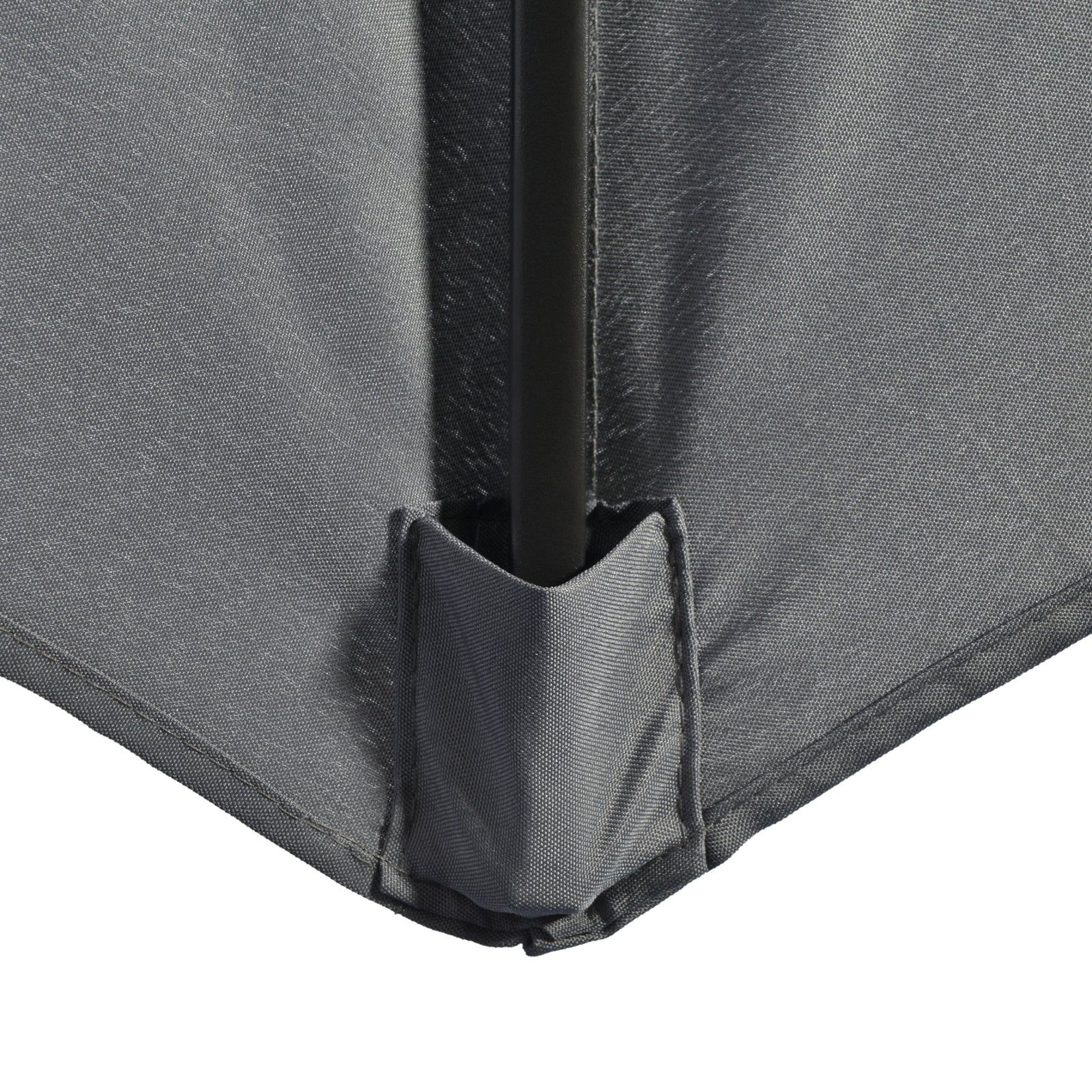 3m Garden Parasol With 8 Ribs Umbrella Sun Shade | Gray