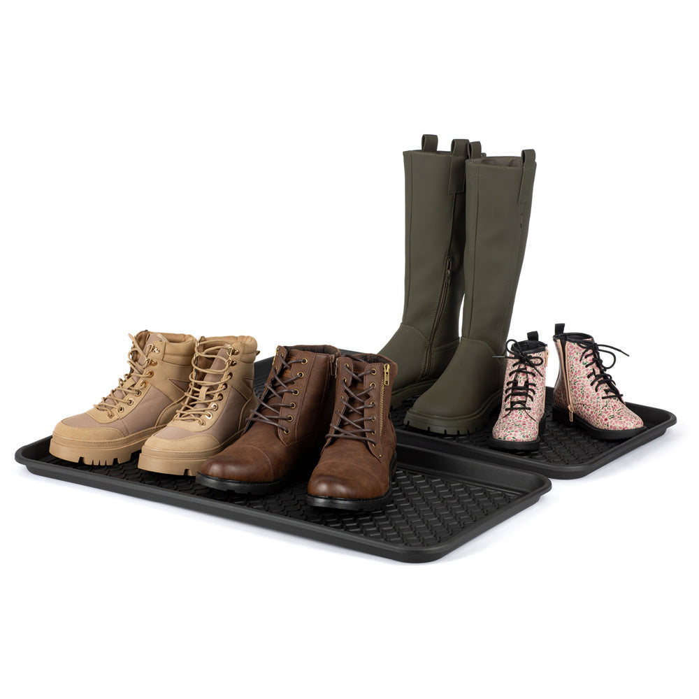 Set Of 2 Boot Tray - Black