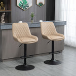 Adjustable Bar Chairs 360° Swivel Kitchen | Khaki