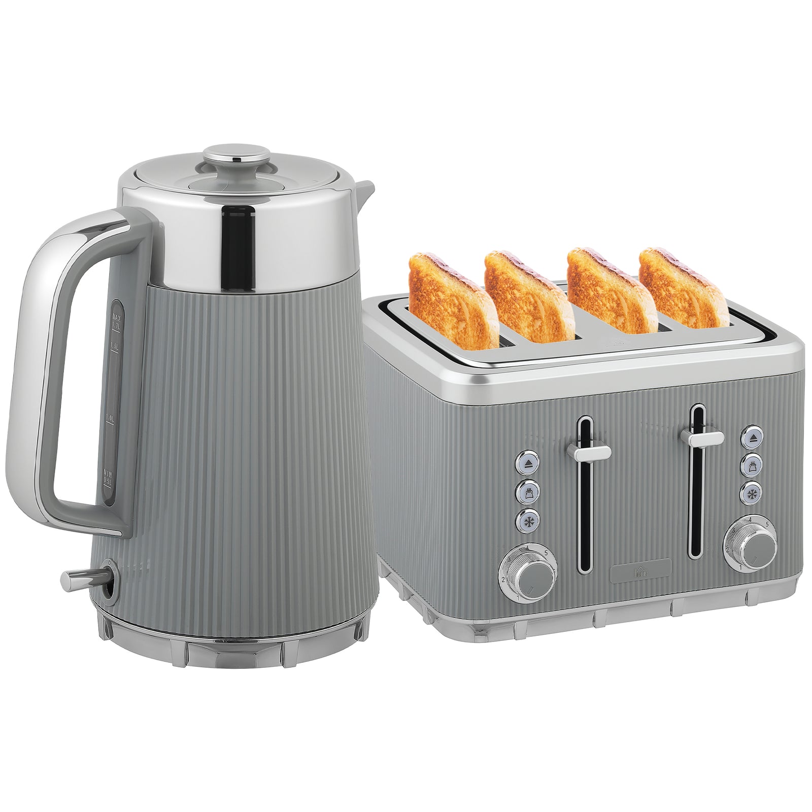 Rapid Boil Kettle & Toaster Set | Tan