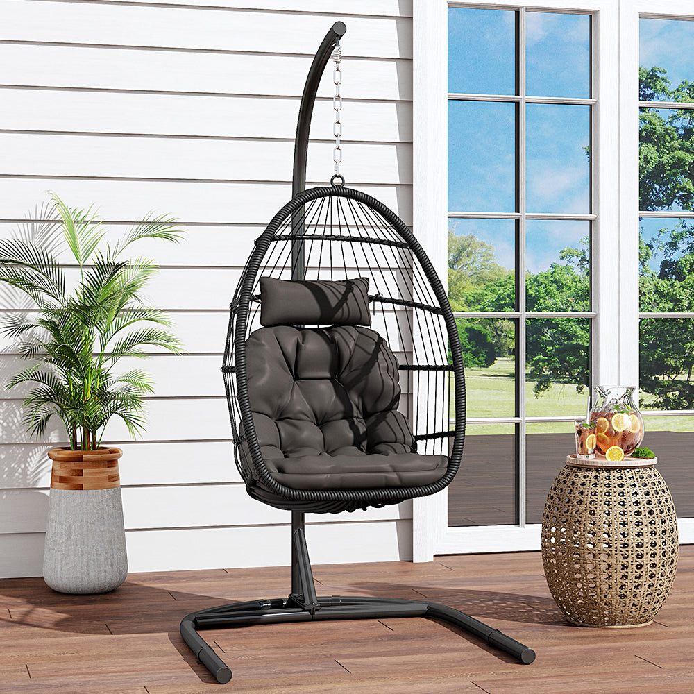 Garden Sanctuary Outdoor Hanging Egg-shaped Chair