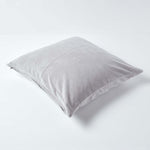 Luxury Cotton Velvet Cushion Cover | 60cm x 60cm | Light Grey