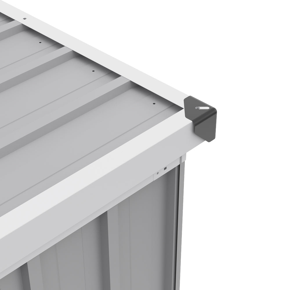 250l Outdoor Storage Box With Metal Frame – Weatherproof Garden & Patio Storage For Tools, Cushions, With Combination Lock | Light Grey