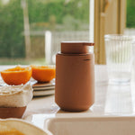Soap Dispenser, 350ml Durable. Non-drip Nozzle Beige, Saona Collection