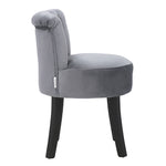 Modern Upholstered Buttoned Stool For Dressing Table