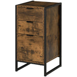 Industrial 3-drawer Cabinet Sideboard Storage Organizer