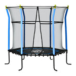 5.2ft Kids Trampoline With Enclosure Indoor Outdoor For 3-10 Years | Blue
